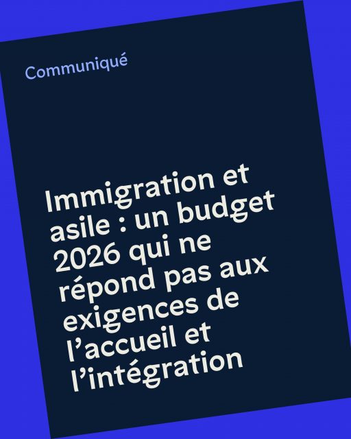 📣 Communiqué - Nous appelons les parlementaires à revoir en profondeur le projet de loi de finances 2026

⚖️ Le projet de loi de finances pour 2026 présenté par le gouvernement le 14 octobre prévoit notamment des mesures en matière d’immigration et d’asile.

⚠️ Nous l’avons analysé, et alertons aujourd’hui sur les effets néfastes qu’il aurait pour les personnes migrantes et notre économie.

🔍 Retrouvez notre communiqué en suivant le lien en bio