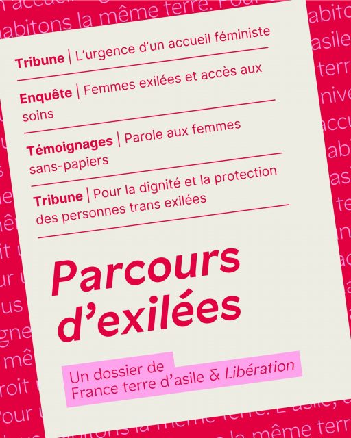 🟣 Les parcours des femmes exilées sont encore trop peu connus. Or leur accueil en France comporte de nombreux angles morts : hébergements insuffisants et inadaptés, manque de protection face aux violences, discriminations... 

À l’occasion du festival « Exilées » organisé par France terre d’asile les 14 et 15 novembre, @liberationfr a consacré un dossier spécial aux « parcours d’exilées ». 

🔎 Tribunes, enquêtes, témoignages… Le journal met en lumière les réalités vécues par les femmes exilées et l’urgence de garantir un accueil digne et adapté à leurs besoins. 

👉 Retrouvez le dossier complet en suivant le lien en bio.