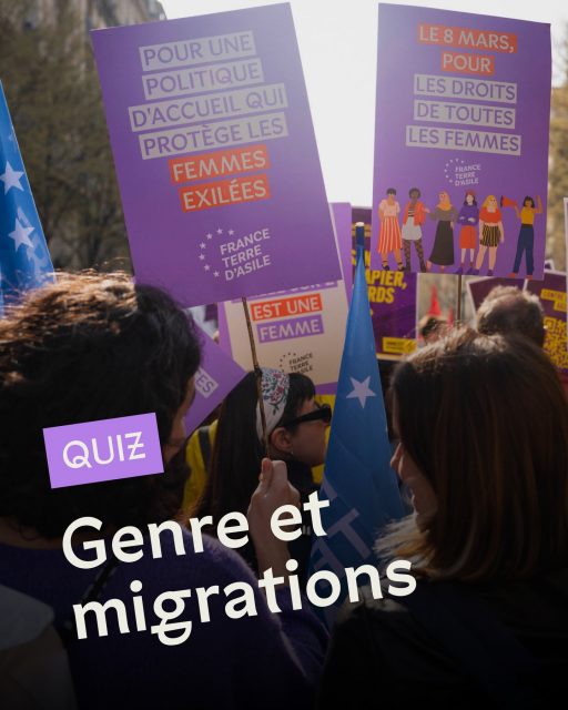 💡 Accès aux soins, à l’hébergement, à l’emploi, à la sécurité... Les femmes migrantes font face à des réalités bien souvent méconnues. 

Et vous, que savez-vous des enjeux liés au genre qui traversent les parcours de migration ? 

👉 En 5 questions, testez vos connaissances et démêlez le vrai du faux