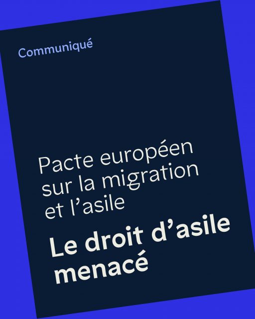 🚨 Le Pacte européen sur la migration et l’asile entre en vigueur aujourd'hui. 

⚠️ Derrière cette réforme, un tournant préoccupant : un durcissement des politiques migratoires européennes, au détriment des droits fondamentaux des personnes migrantes.

📢 Partout en Europe, les associations se mobilisent. Nous alertons sur ce texte qui fragilise les engagements internationaux et s’éloigne de valeurs essentielles : la dignité humaine, la solidarité et le respect des droits de toutes et tous. 

🗣️ Il n’est pas trop tard pour agir.

Partagez ce post pour faire connaître les conséquences du Pacte et exiger la définition d’une nouvelle politique migratoire, humaniste et pragmatique, dans le respect des droits fondamentaux des personnes et des valeurs fondatrices de l’Union européenne.

⚖️ Ensemble, alertons sur les menaces au droit d’asile et défendons une Europe des droits et de la dignité.